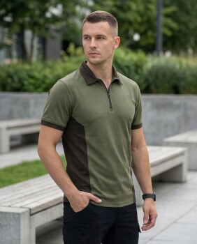 Outdoor Günlük Polo Yaka Erkek Kısa Kollu T-shirt Yazlık VLAC01V - 6
