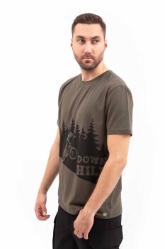 Outdoor T-shirt Günlük Pamuklu Baskılı Erkek BASETI02 - 65