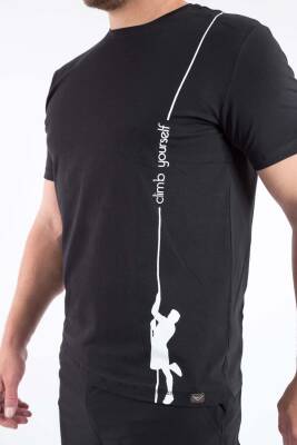 Outdoor T-shirt Günlük Pamuklu Baskılı Erkek BASETI02 - 42