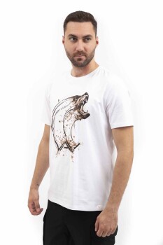 Outdoor T-shirt Günlük Pamuklu Baskılı Erkek BASETI02 - 30