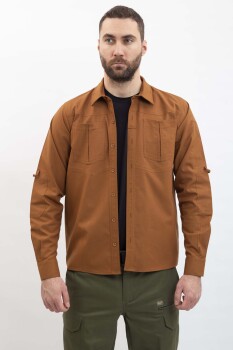 Outdoor Taktik Pamuklu Erkek Gömlek TACTEC04 - VAVWEAR