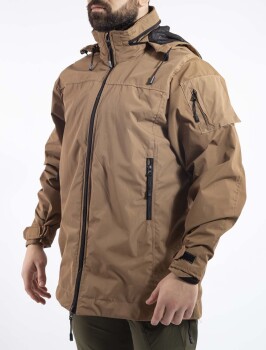 Outdoor Tactical Yağmurluk Su Geçirmez Leke Tutmaz Rüzgar Geçirmez Rüzgarlık Erkek Mont 3TECH01 - 13