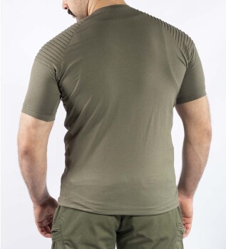 Tactical Outdoor Günlük Tişört Erkek Kısa Kollu Pamuklu Elastan Nervürlü Esnek Ter Emer TTHIN02 - 4