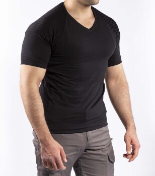 Tactical Outdoor Günlük Tişört Erkek Kısa Kollu Pamuklu Elastan Nervürlü Esnek Ter Emer TTHIN02 - 6