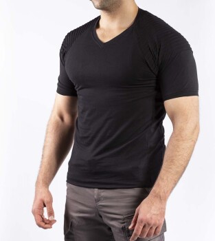 Tactical Outdoor Günlük Tişört Erkek Kısa Kollu Pamuklu Elastan Nervürlü Esnek Ter Emer TTHIN02 - 7