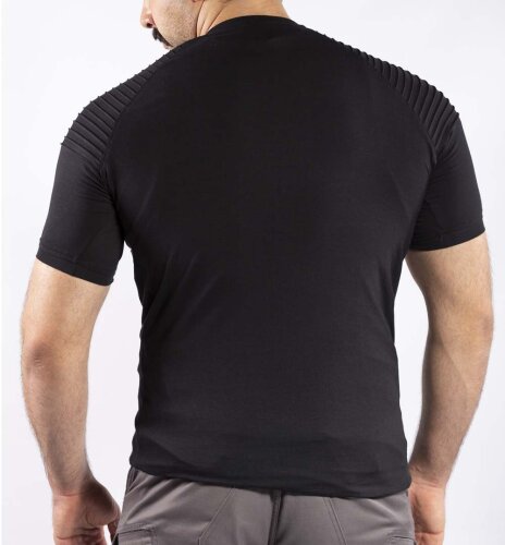 Tactical Outdoor Günlük Tişört Erkek Kısa Kollu Pamuklu Elastan Nervürlü Esnek Ter Emer TTHIN02 - 9