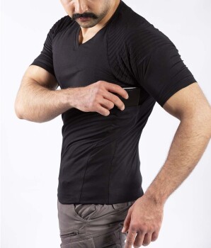 Tactical Outdoor Günlük Tişört Erkek Kısa Kollu Pamuklu Elastan Nervürlü Esnek Ter Emer TTHIN02 - 10