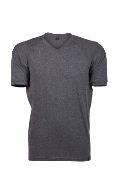 Tactical Outdoor Günlük Tişört Erkek Kısa Kollu Pamuklu Elastan Nervürlü Esnek Ter Emer TTHIN02 - 11