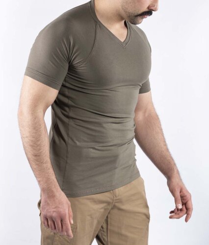 Taktik Outdoor Günlük Tişört Erkek Kısa Kollu Pamuklu Elastan Esnek Ter Emer TTHIN03 - 8