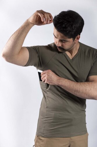 Taktik Outdoor Günlük Tişört Erkek Kısa Kollu Pamuklu Elastan Esnek Ter Emer TTHIN03 - 10